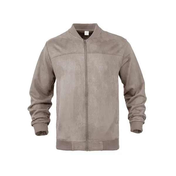 LS-B0684 Blank Lightweight Bomber Jacket in Brown, original product photograph