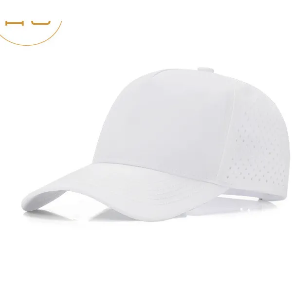 LS-B0705 Blank Adjustable Baseball Cap in White, original product photograph