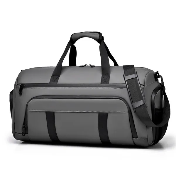 LS-B0711 Blank Premium Nylon Carry Bag in Grey, original product photograph