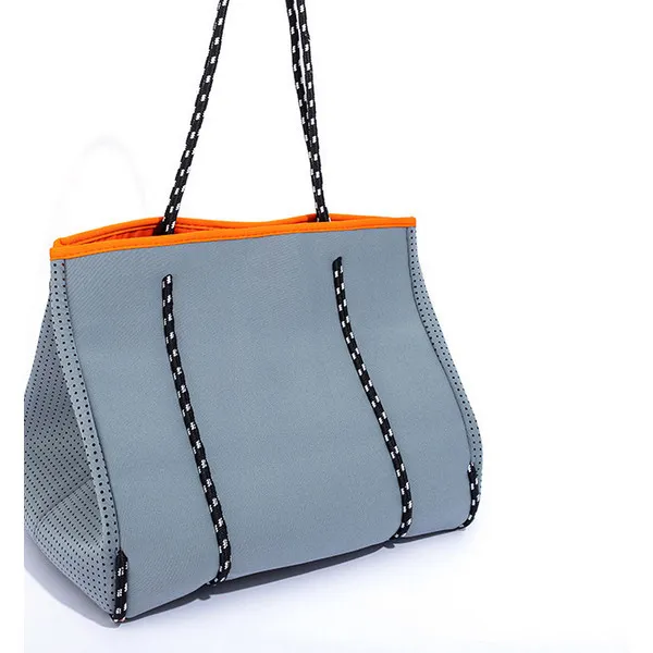 LS-B0712 Blank Structured EVA Tote Bag in Light Grey, original product photograph