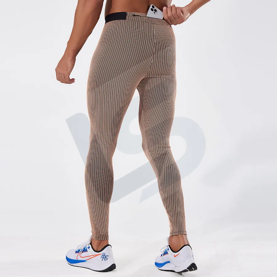 LS-B0731 Unisex Running Tights in Yellow Variant 1, original product photograph