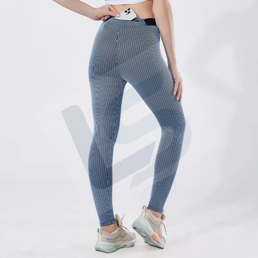 LS-B0731 Unisex Running Tights in Blue Variant 2, original product photograph