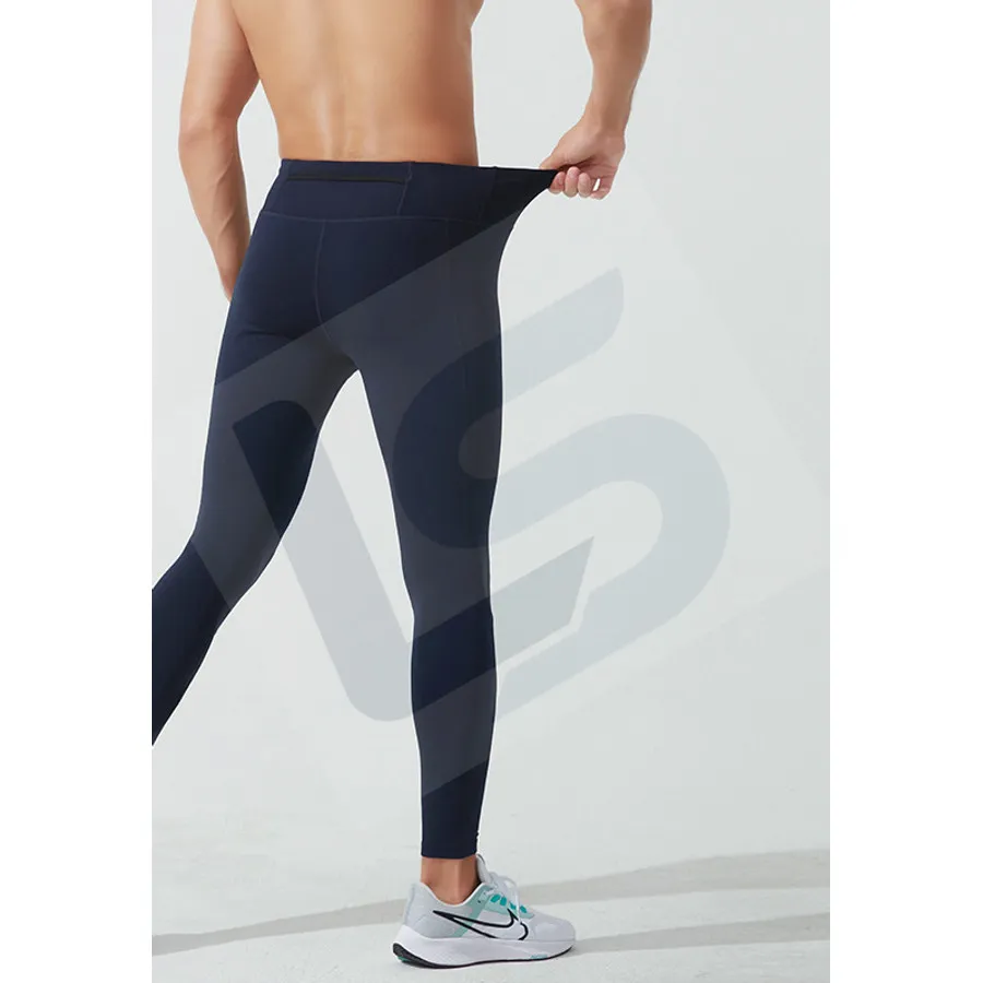 LS-B0732 Men's Running Tights in Green Variant 1, original product photograph