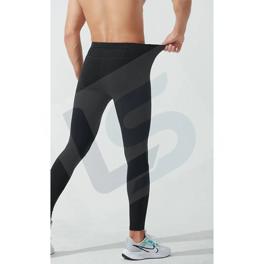 LS-B0732 Men's Running Tights in Black Variant 2, original product photograph
