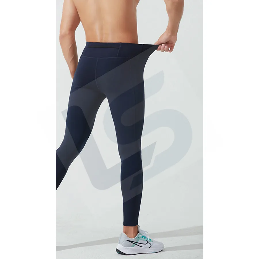 LS-B0732 Men's Running Tights in Green Variant 2, original product photograph