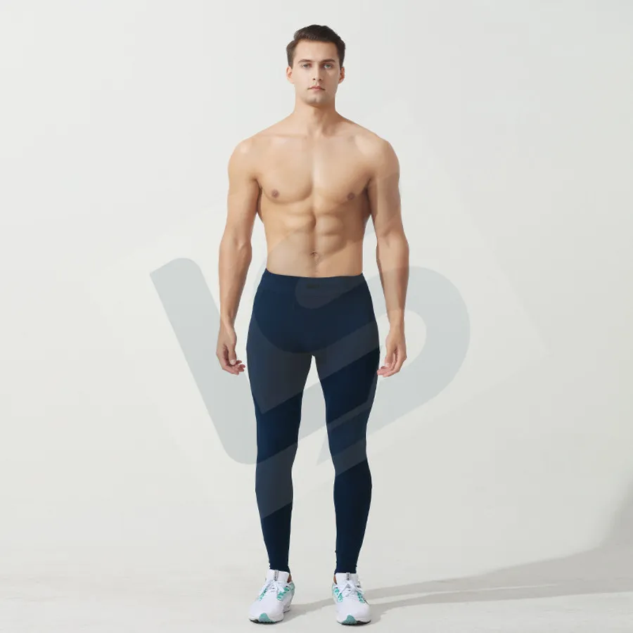 LS-B0734 Men's Running Tights in Green, original product photograph