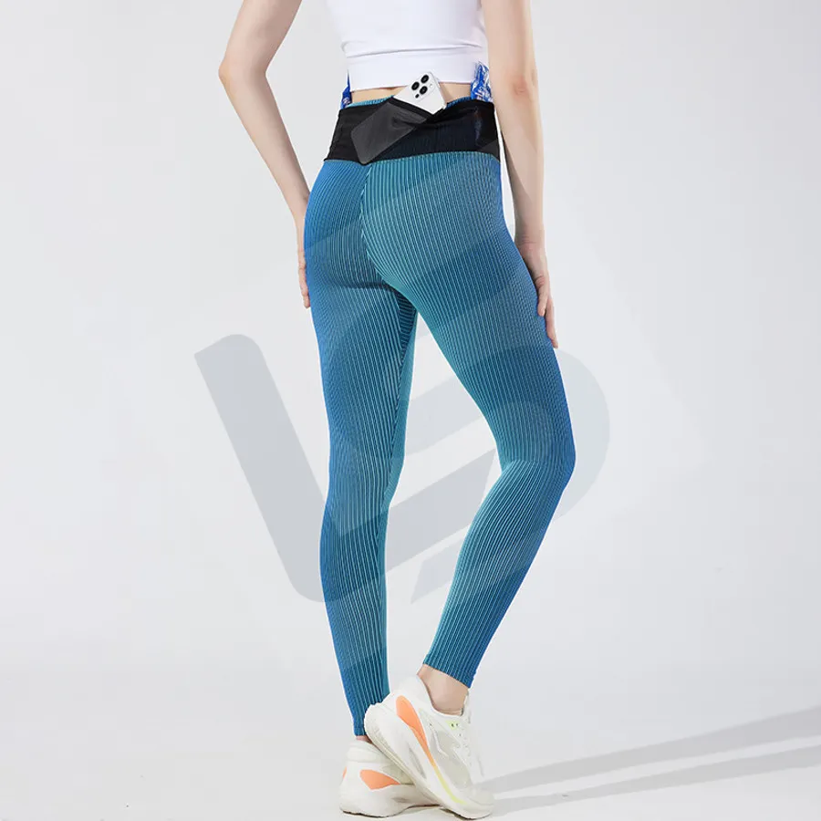 LS-B0735 Unisex Running Tights in Blue Variant 2, original product photograph