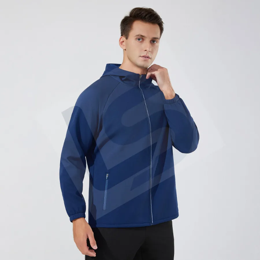 LS-B0742 Unisex Running Hoodie in Green Variant 1, original product photograph