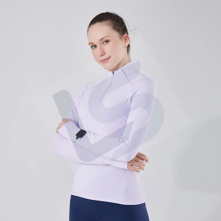 LS-B0743 Women's Running Mid-Layer Top in Purple, original product photograph