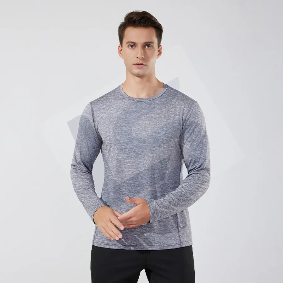 LS-B0744 Unisex Running Mid-Layer Top in Grey Variant 2, original product photograph