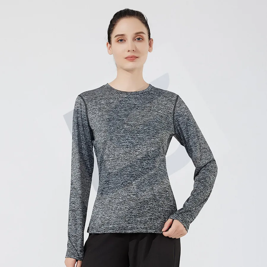 LS-B0744 Unisex Running Mid-Layer Top in Grey Variant 3, original product photograph
