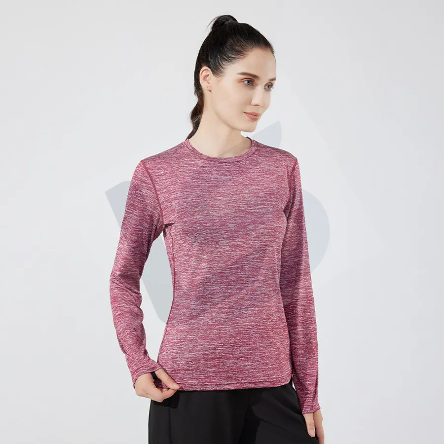 LS-B0744 Unisex Running Mid-Layer Top in Red Variant 2, original product photograph