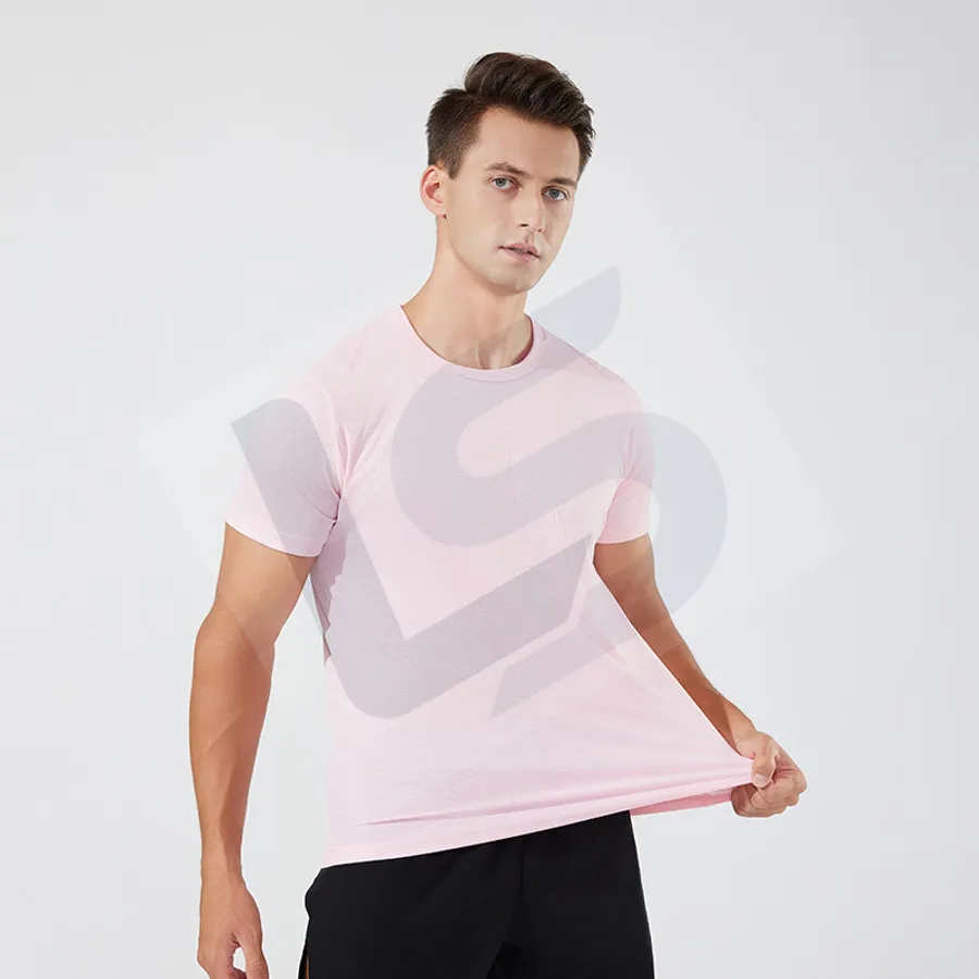 LS-B0745 Unisex Running T-Shirt in Pink Variant 1, original product photograph
