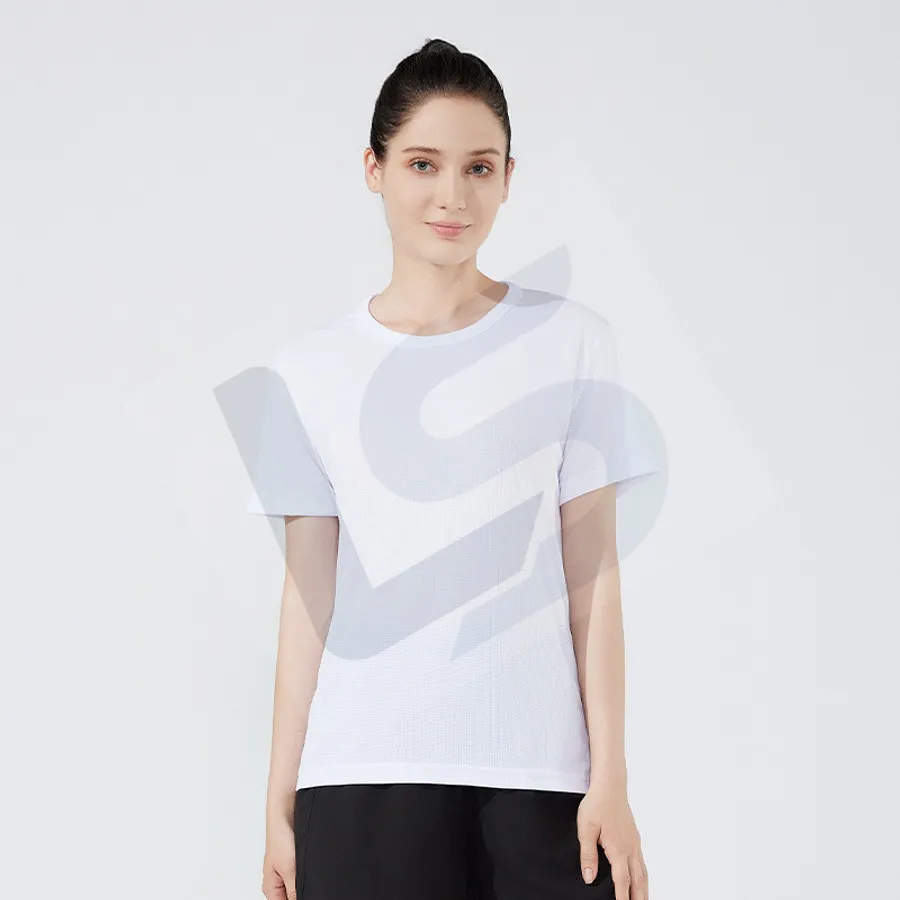 LS-B0745 Unisex Running T-Shirt in White Variant 2, original product photograph