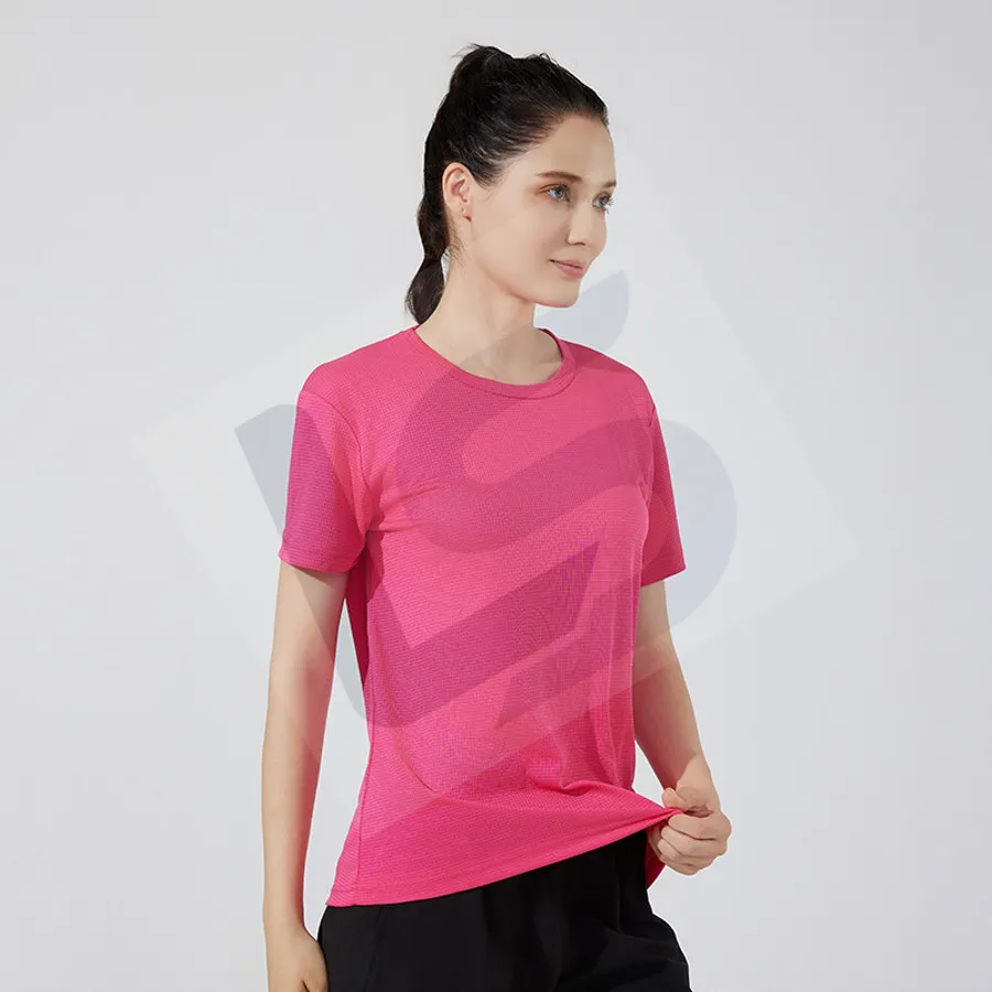 LS-B0745 Unisex Running T-Shirt in Red Variant 3, original product photograph