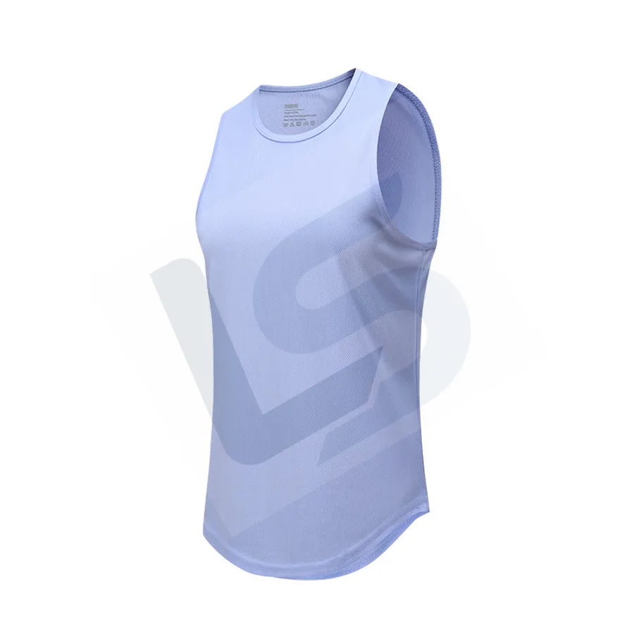 LS-B0746 Men's Running Singlet in Purple, original product photograph