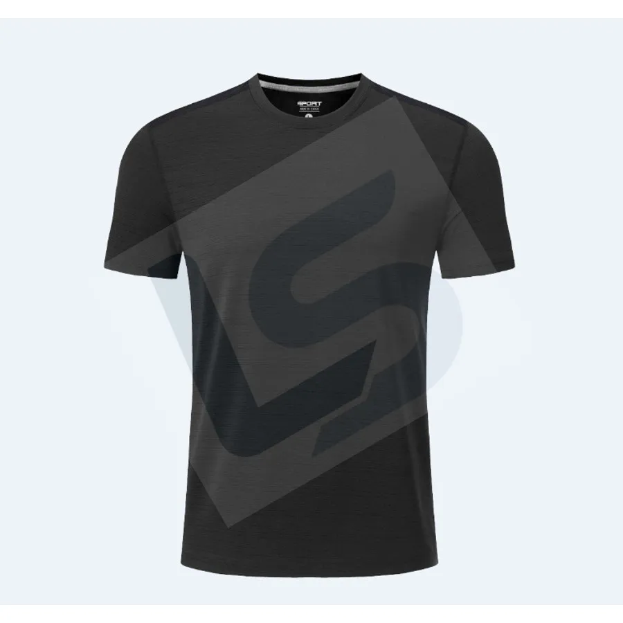 LS-B0748 Men's Running T-Shirt in Black, original product photograph