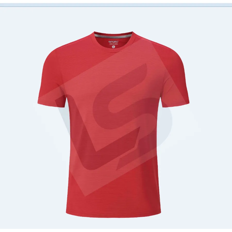 LS-B0748 Men's Running T-Shirt in Red, original product photograph