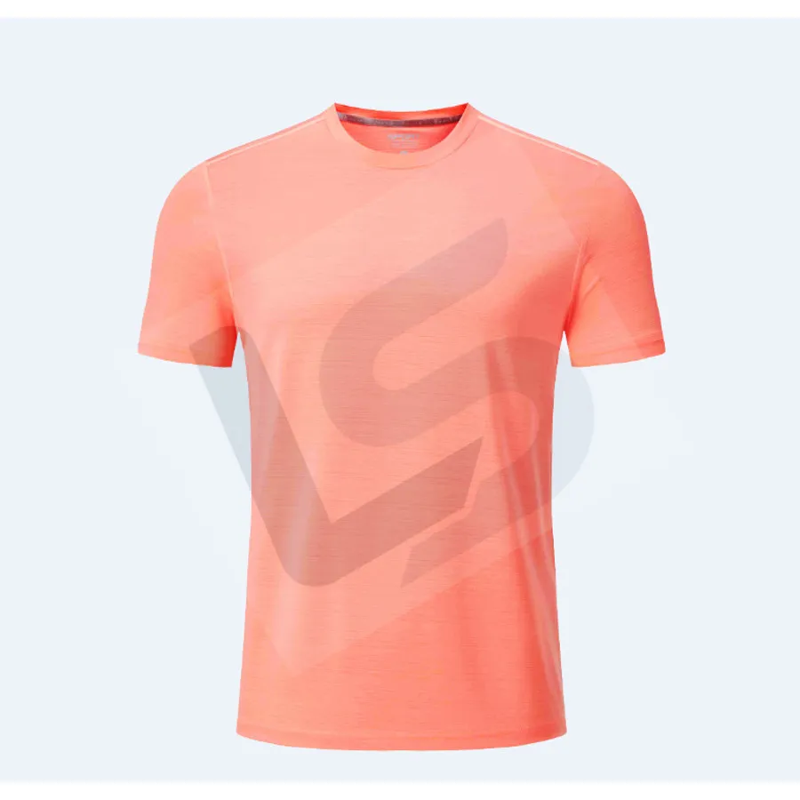 LS-B0748 Men's Running T-Shirt in Orange, original product photograph