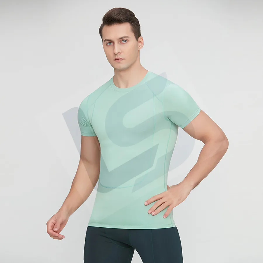 LS-B0751 Men's Running T-Shirt in Green Variant 2, original product photograph