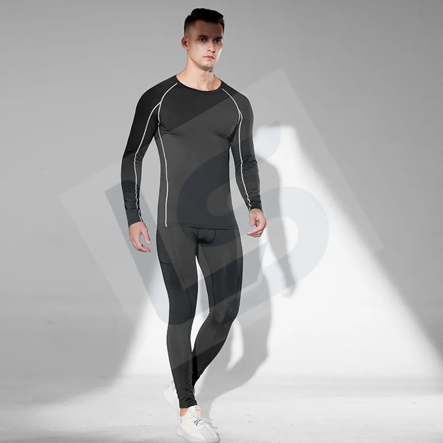LS-B0752 Men's Running & Training Set in Black, original product photograph