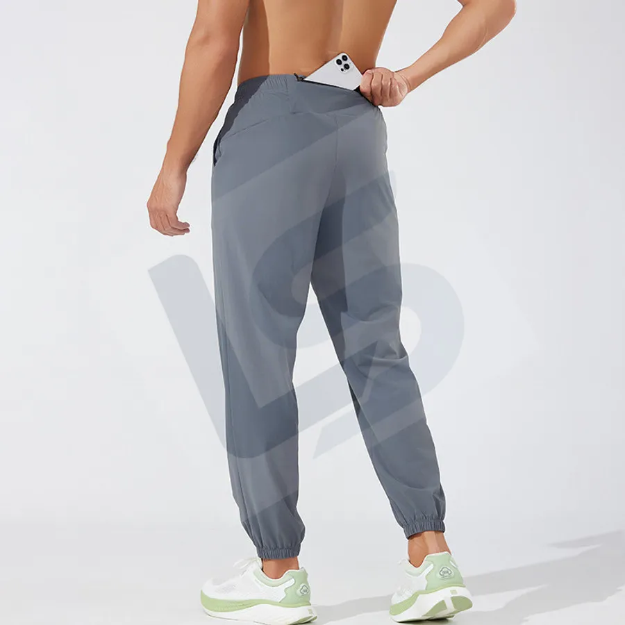 LS-B0756 Men's Running Pants in Grey, original product photograph
