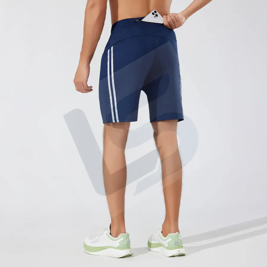 LS-B0759 Men's Running Shorts in Green, original product photograph