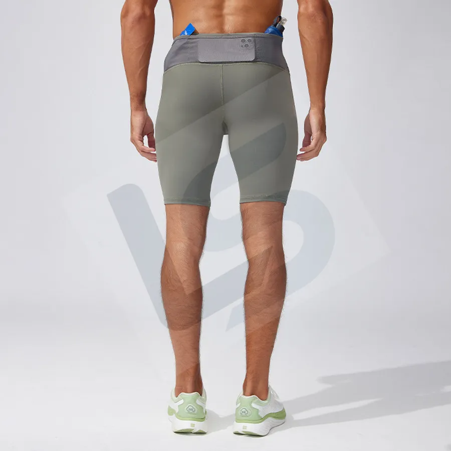 LS-B0760 Men's Running Shorts in Green Variant 1, original product photograph