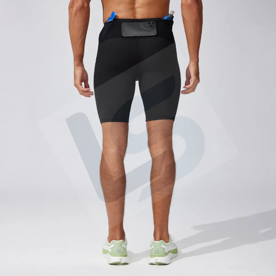 LS-B0760 Men's Running Shorts in Black, original product photograph