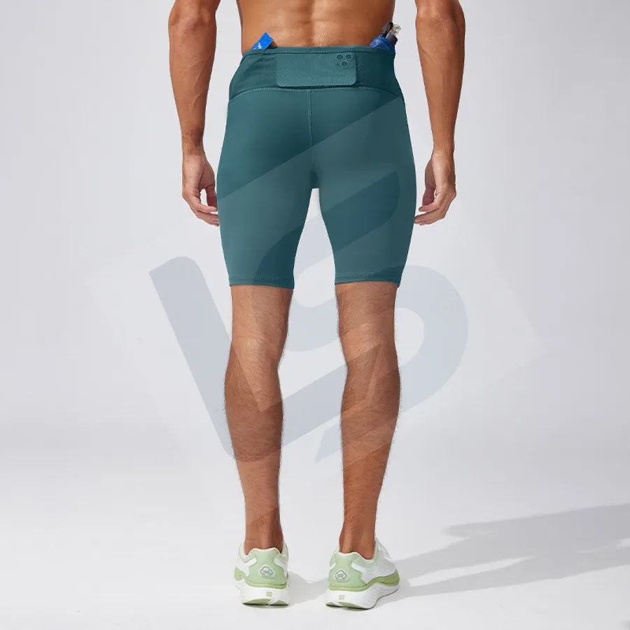 LS-B0760 Men's Running Shorts in Green Variant 2, original product photograph