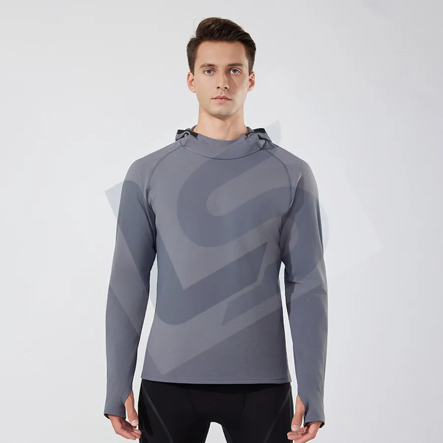 LS-B0762 Unisex Running Jacket in Grey, original product photograph