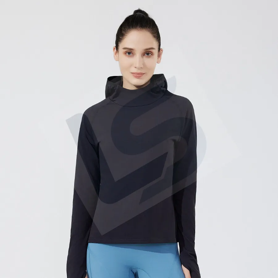 LS-B0762 Unisex Running Jacket in Black Variant 2, original product photograph