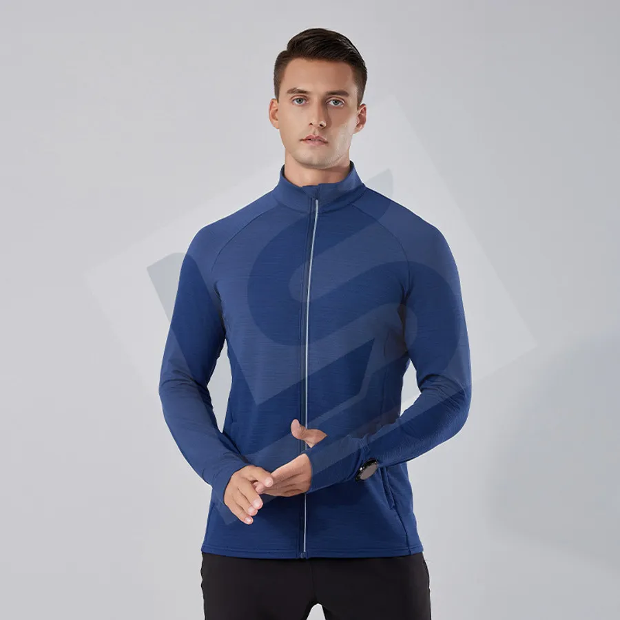LS-B0763 Unisex Running Jacket in Green Variant 1, original product photograph