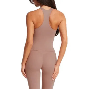 LS-B0874 Women's Padded Sports Tank in Black, original product photograph