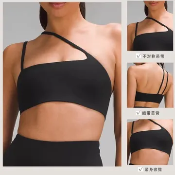LS-B0877 Women's Padded Sports Tank in Black, original product photograph