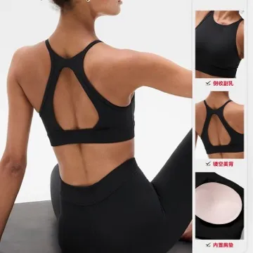 LS-B0881 Women's Sports Bra in Pink, original product photograph