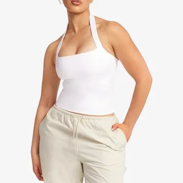 LS-B0887 Women's Padded Sports Tank in Pink, original product photograph