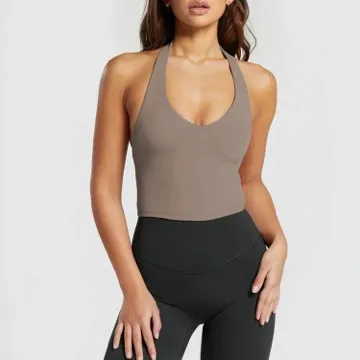 LS-B0897 Women's Padded Sports Tank in Blue, original product photograph