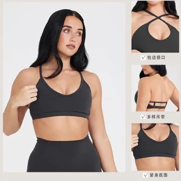 LS-B0900 Women's Sports Bra in Green, original product photograph