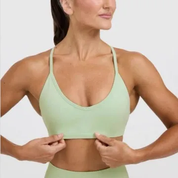 LS-B0900 Women's Sports Bra in White, original product photograph