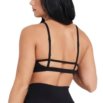 LS-B0900 Women's Sports Bra in Orange, original product photograph
