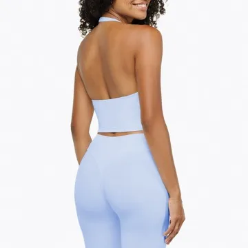 LS-B0908 Women's Padded Sports Tank in Pink, original product photograph