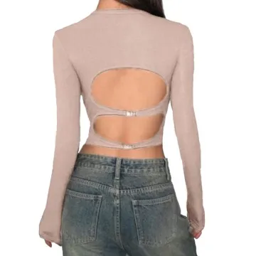 LS-B0911 Women's Long-Sleeve Yoga Top in Green, original product photograph