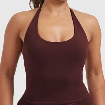 LS-B0914 Women's Padded Sports Tank in Red, original product photograph