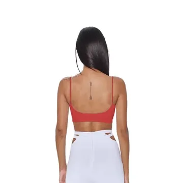 LS-B0919 Women's Padded Sports Tank in Red, original product photograph