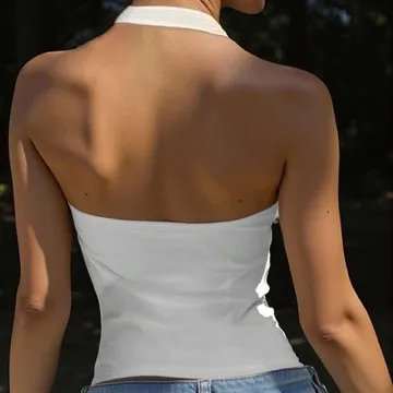 LS-B0926 Women's Padded Sports Tank in White, original product photograph