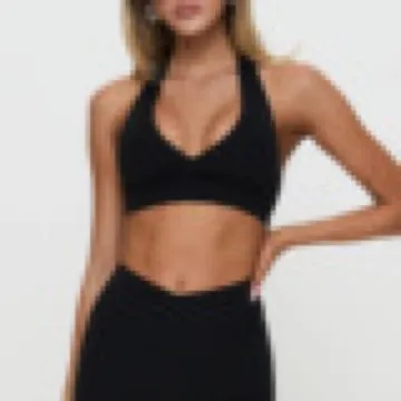 LS-B0929 Women's Sports Bra in Cherry Red, original product photograph