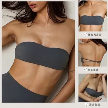 LS-B0933 Women's Padded Sports Tank in Black, original product photograph