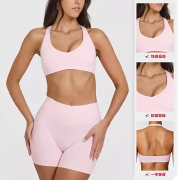LS-B0934 Women's Sports Bra in Pink, original product photograph
