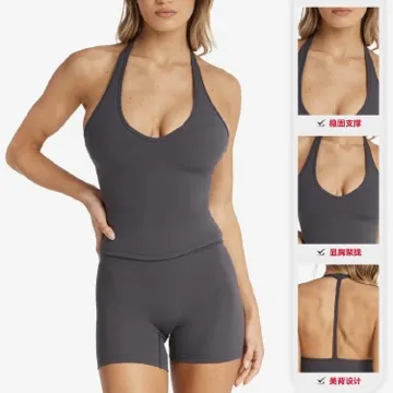 LS-B0937 Women's Training Tank Top in White, original product photograph